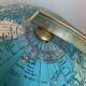 Large vintage 1970 terrestrial globe pvc jro verlag - 44 cm