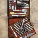 Knife set, mother-of-pearl handles