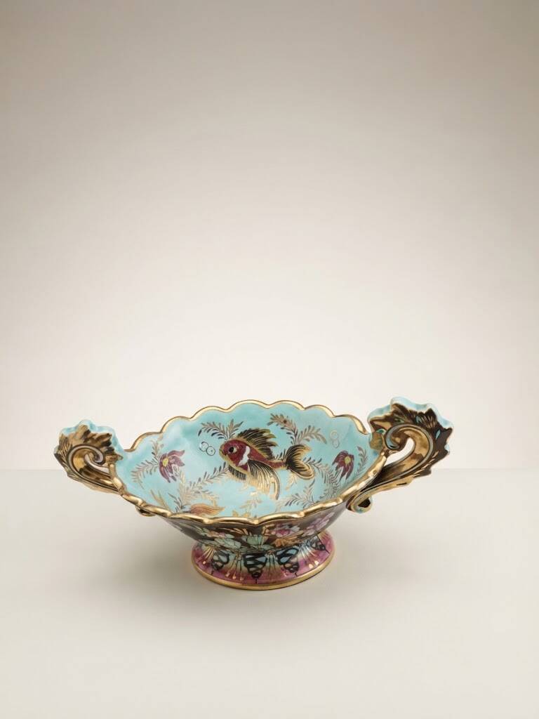 Large vintage ceramic bowl / centrepiece - Cerdazur Monaco