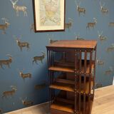 Large antique revolving bookcase