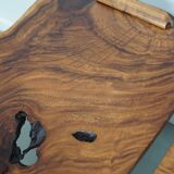 Pair of Vintage Natural Coffee Tables in Walnut, ca 1970/1980