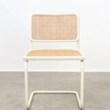 Vintage Cesca B32 chair in white by Marcel Breuer, 1970s