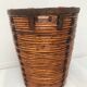 Vintage high-capacity rattan linen basket
