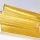 Art Deco Star Shaped Yellow Glass Vase Attributed to Pierre D'Avesn for Dau