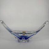 Coupe Vide-poche  en verre de Bayel estampillée