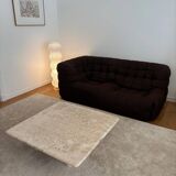 Travertine coffee table, Angelo Mangiarotti, Italy, 1970s