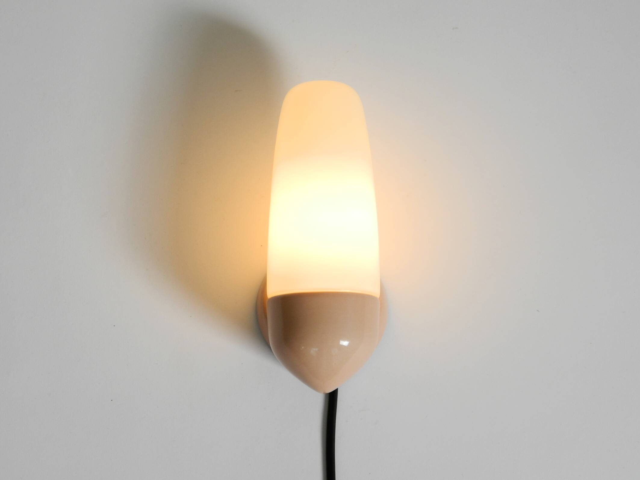Beautiful Mid Century Modern glass ceramic wall lamp by Wagenfeld