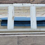 Antique mirror - triptych shelf in Burmese teak