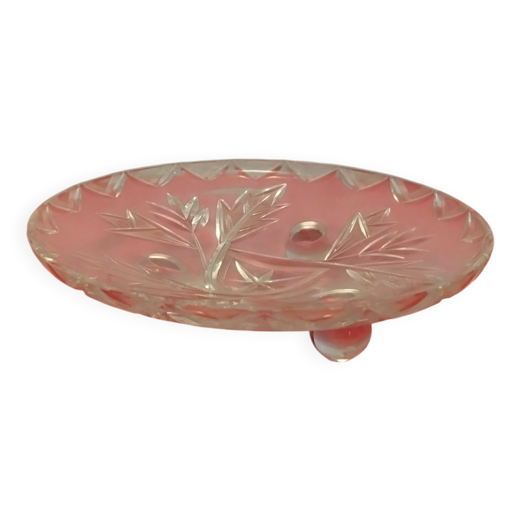 Coupe à fruits en cristal vintage