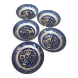 5 English bowls "Willow" Johnson Brothers