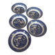 5 English bowls "Willow" Johnson Brothers