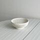 Antique twisted white porcelain basket
