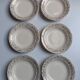 6 Assiettes Villeroy et Bloch beiges et dorées