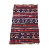 Antique Kilim Shahsavan technique Sumak 19ème siècle