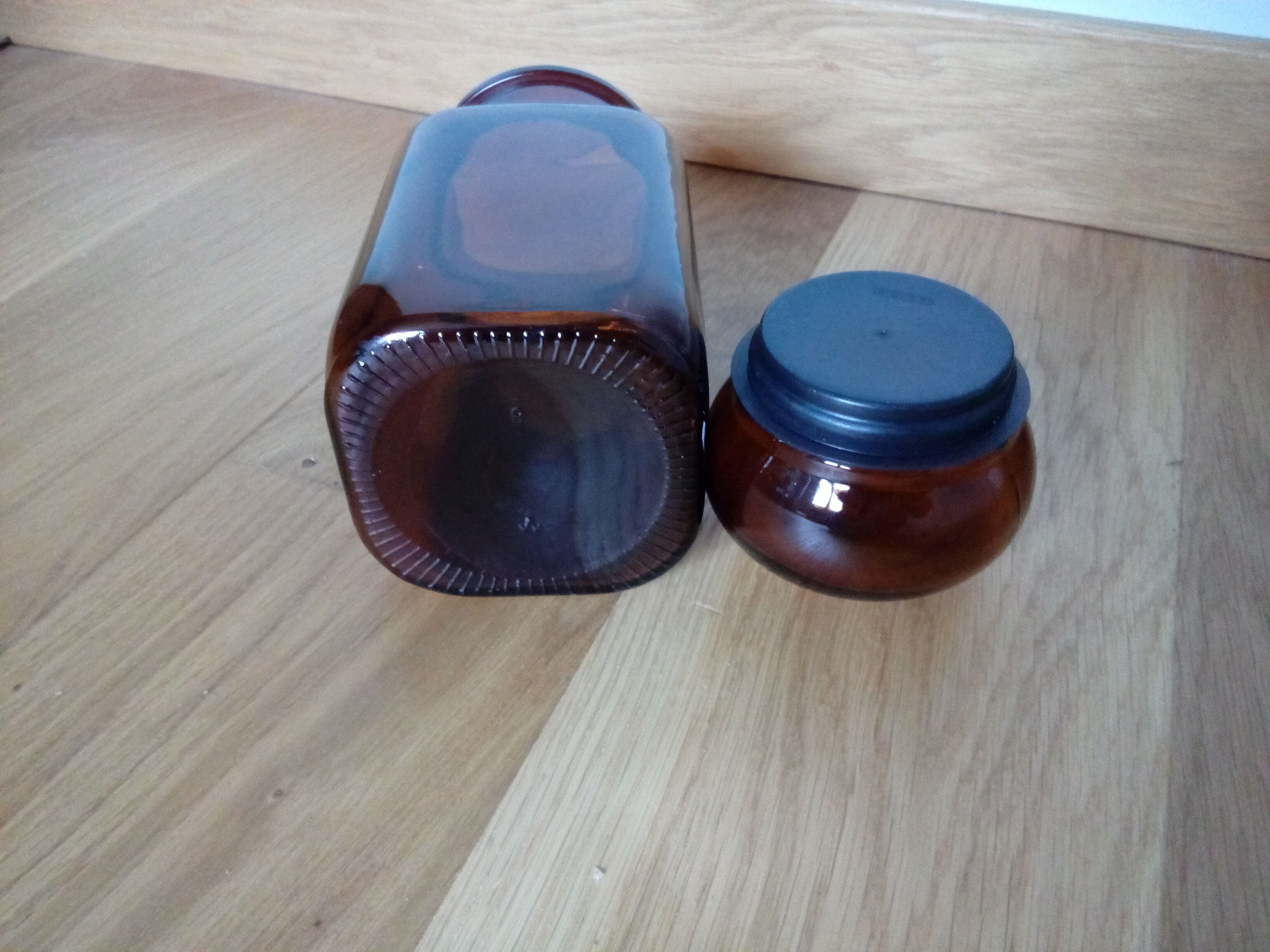 Apothecary bottle with cork