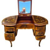 Coiffeuse forme rognon style louis XV début XX