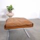 Vintage COR Swing armchair with ottoman, Reinhold Adolf, cognac leather