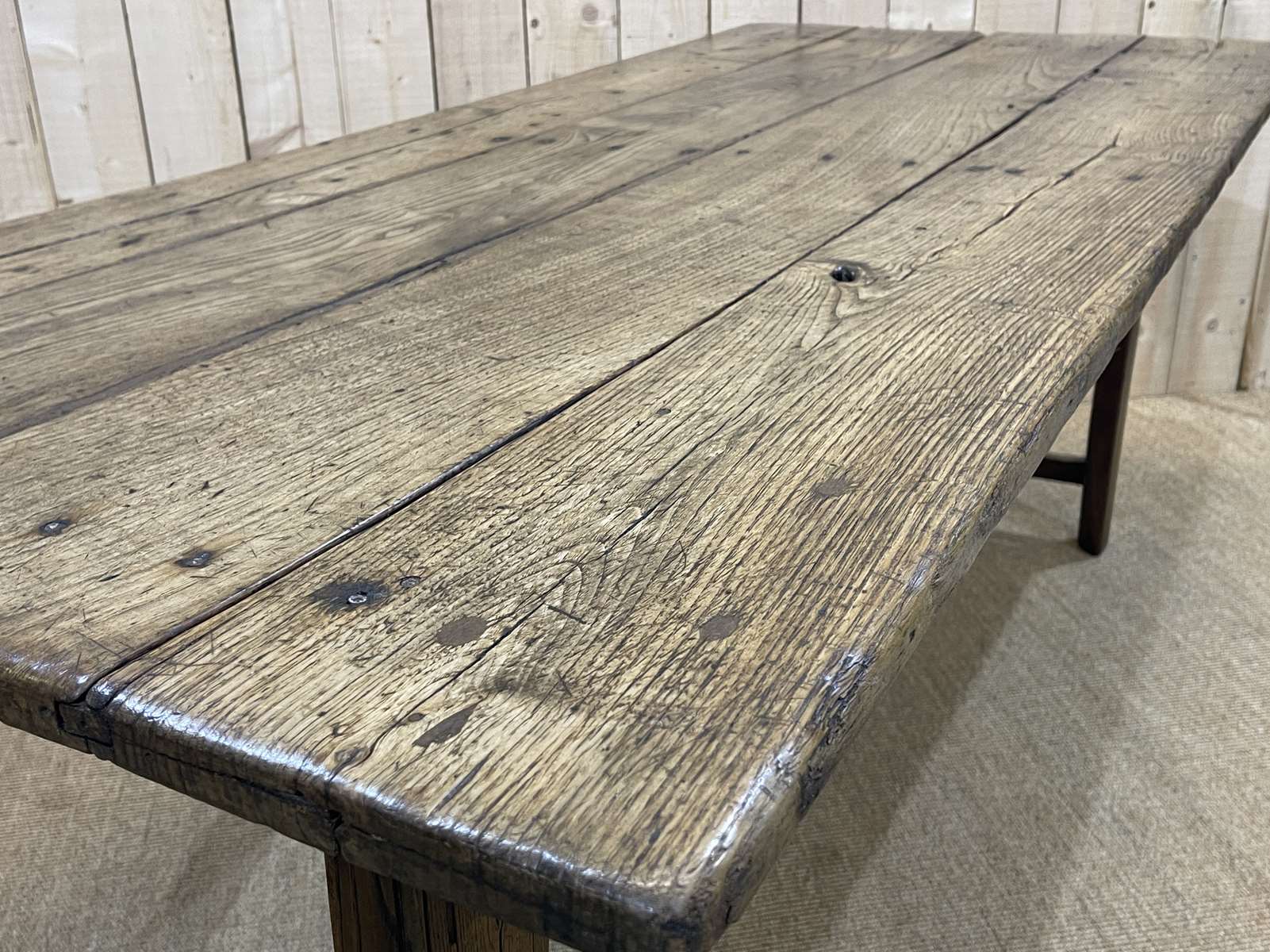 Nineteenth century chestnut farmhouse table