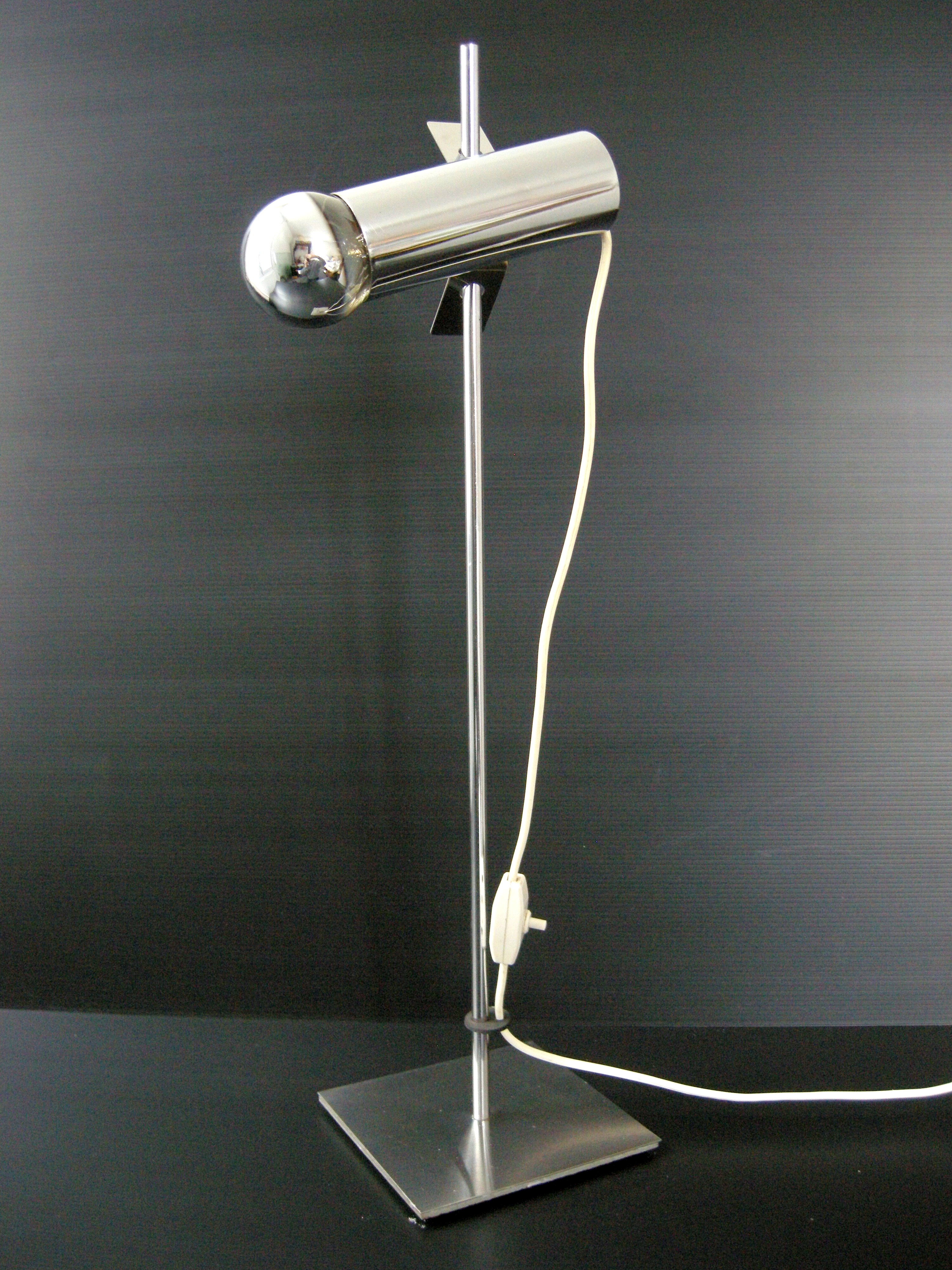 Vintage lamp 1970 chrome space age