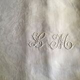 Tablecloth marked LM, late 19th century