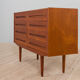 Commode danoise en teck avec 8 tiroirs, années 1960