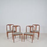 4 Danish chairs designed by Johannes Andersen, 1960s
