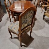 Cherry wood table and chairs set