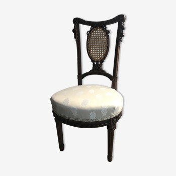 Small chair Louis XVI re-tapiss