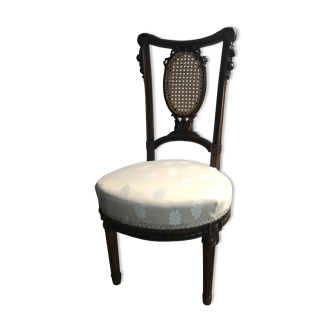 Small chair Louis XVI re-tapiss