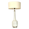 Grande lampe scandinave opaline et laiton design Holm Sørensen