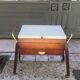 Travailleuse en bois 3 compartiments