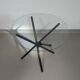 Italian folding table 80's aluminium frame