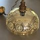 Vintage amber glass pendant – Verrerie de Vianne