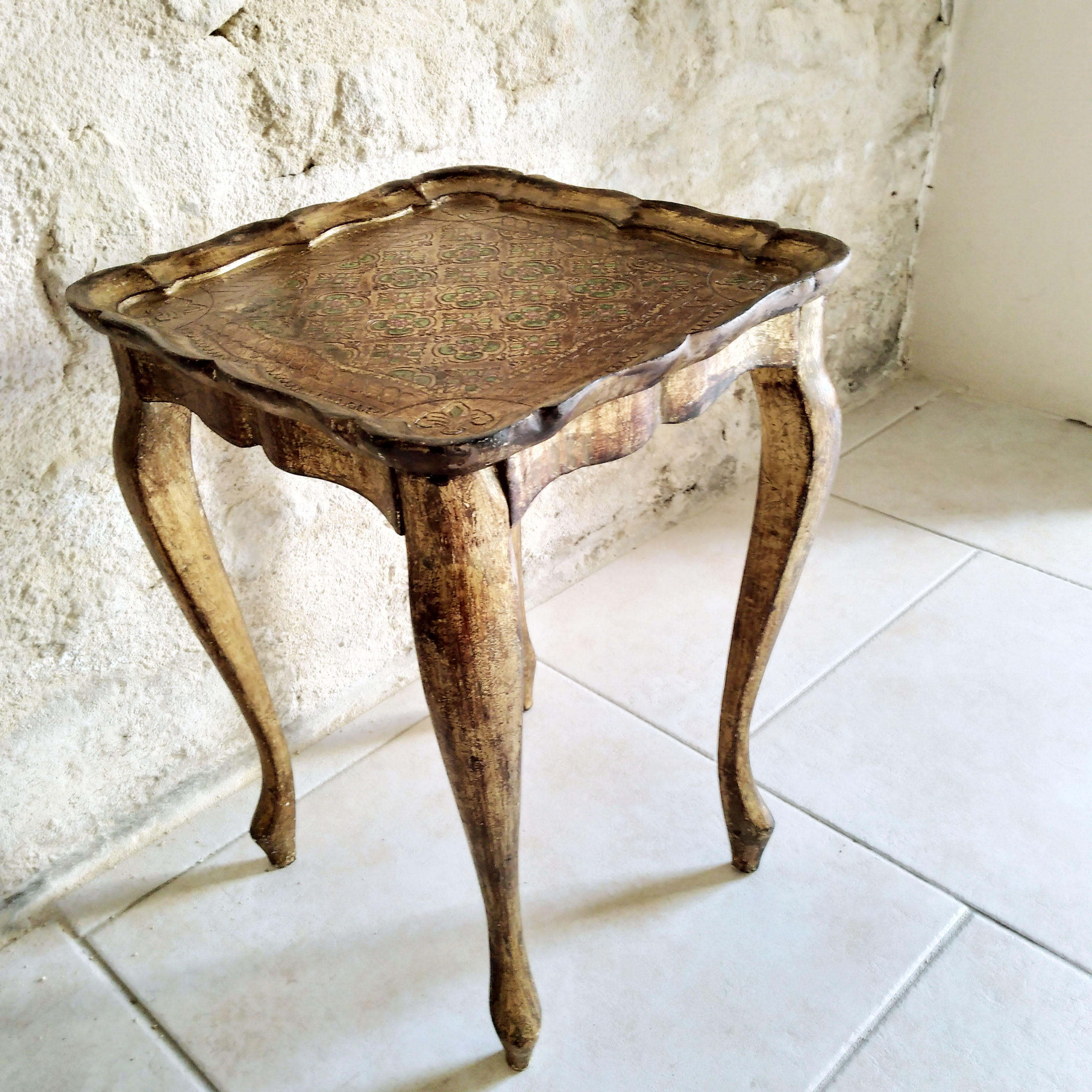 Golden venetian table