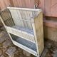 Set of 2 white rattan/wicker wall shelves – Vintage & shabby chic decor