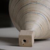 Decorative stoneware vase from mid-20th century, 1960s.