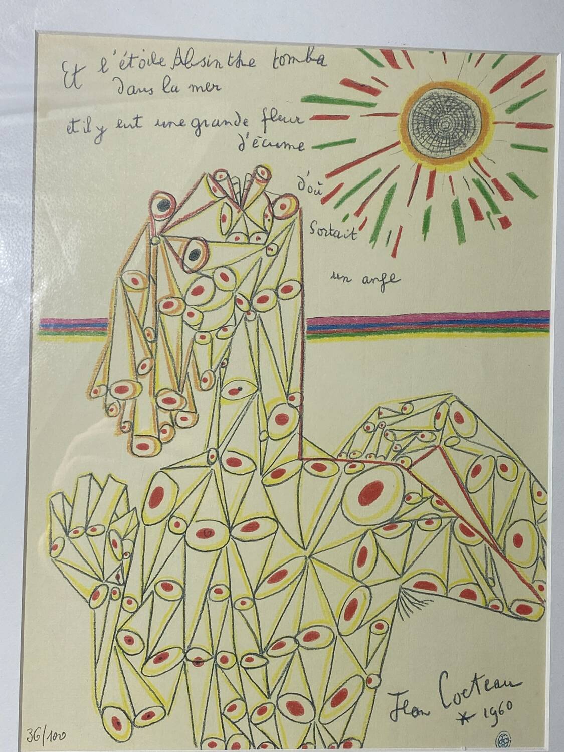 Jean Cocteau Lithograph