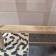 Vintage pine towel rack shelf ladder