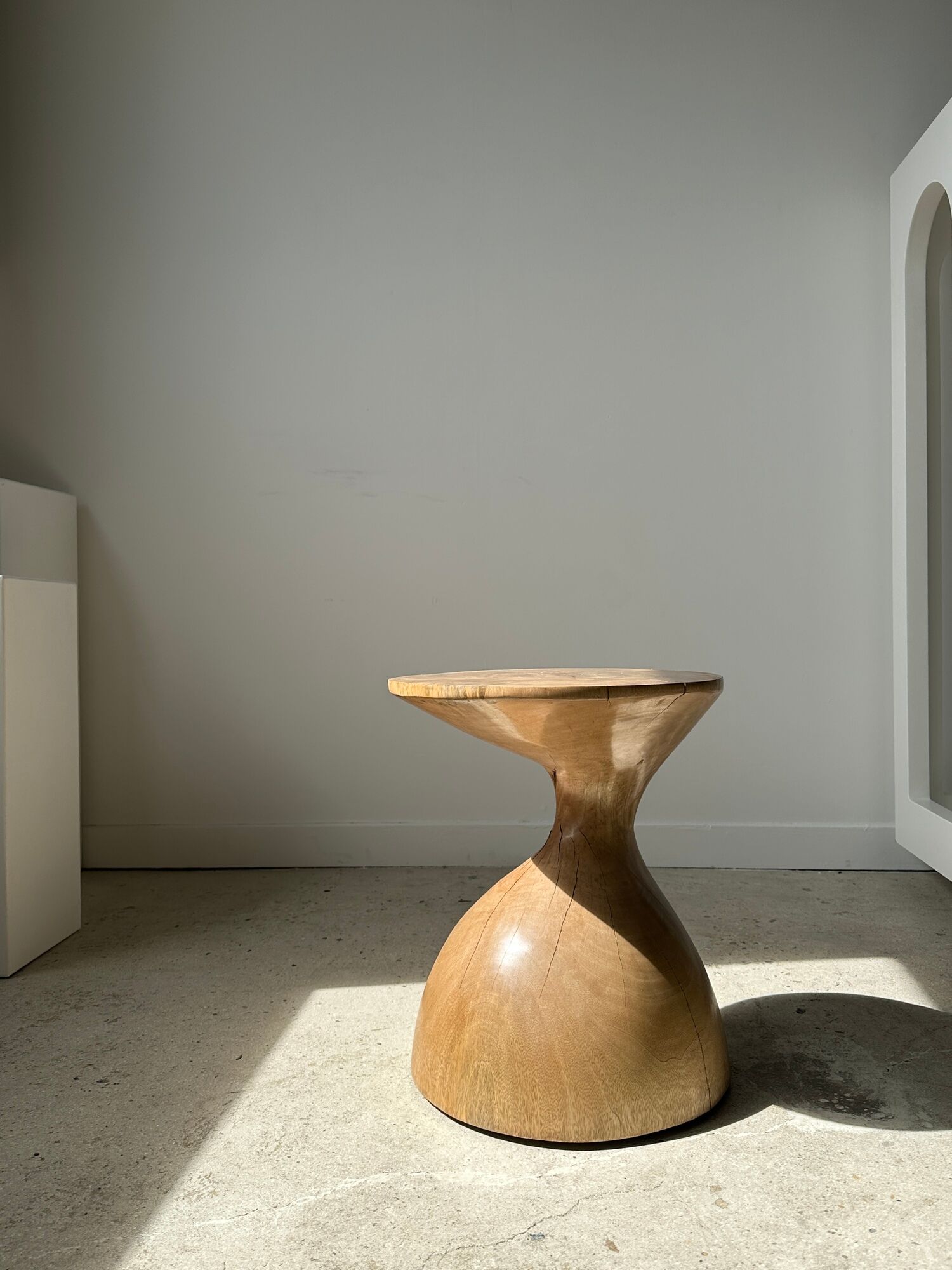 Solid wood sofa end
