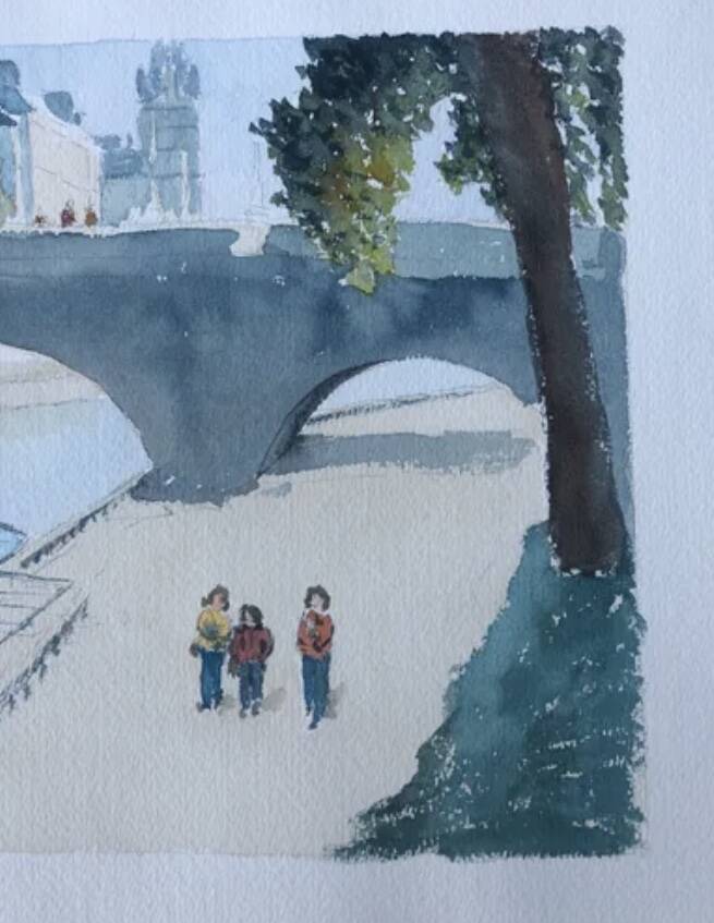 The banks of the Seine