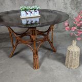 Rattan dining table