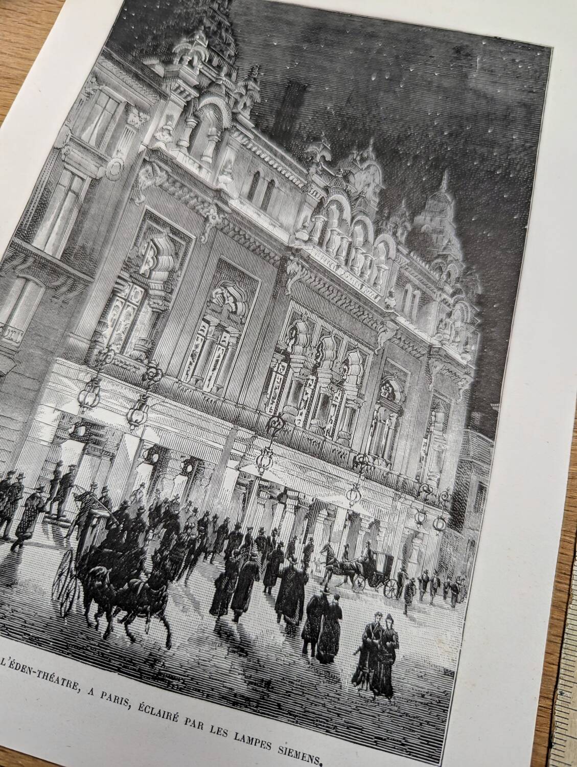 Imprimée en 1883, L'Eden Théâtre, Paris IXème.