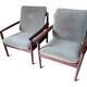 Pair of Danish Grete Jalk armchairs model Poul Jeppesen 56 in rosewood Denmark.
