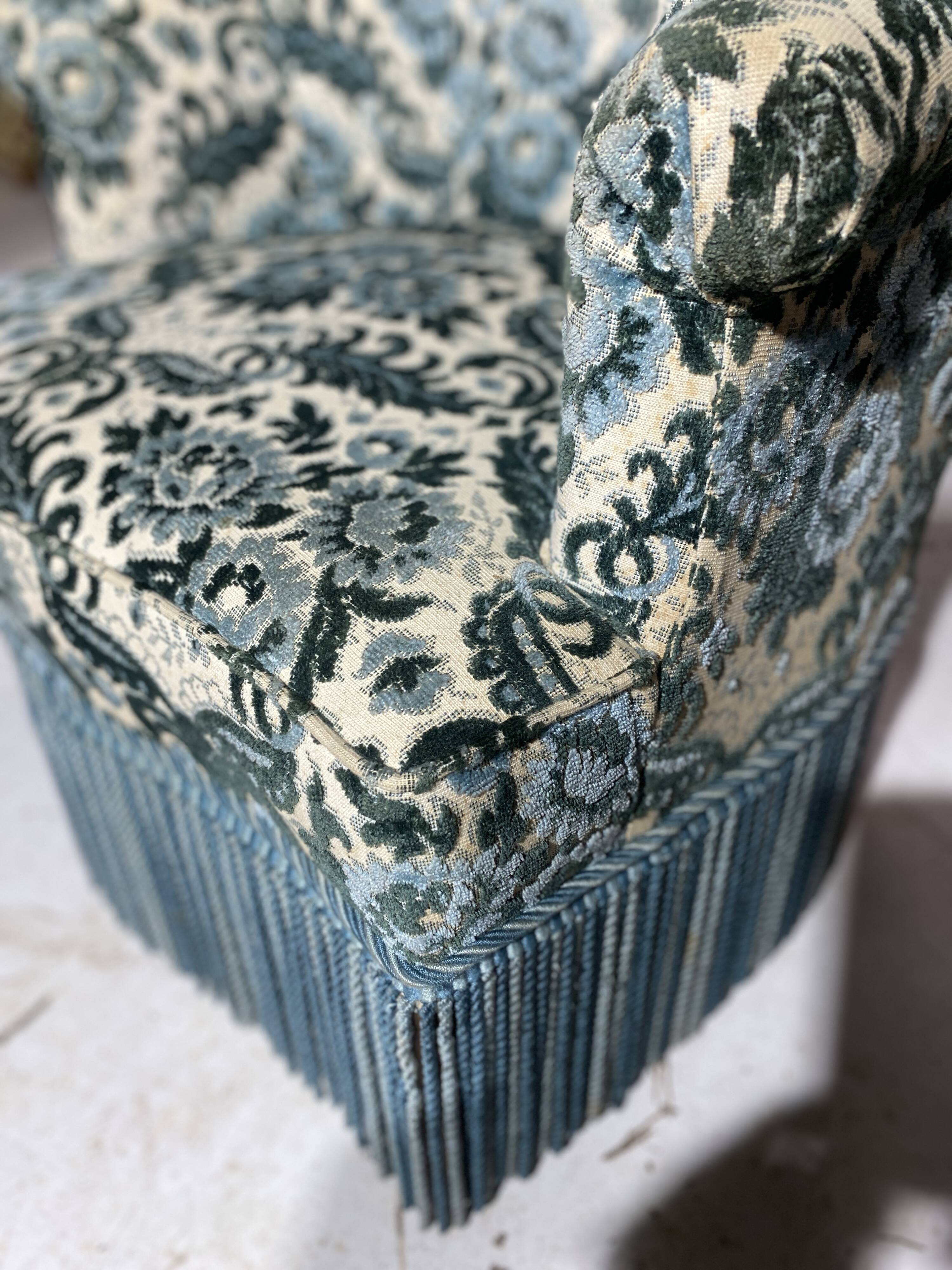 Pair of toad armchairs