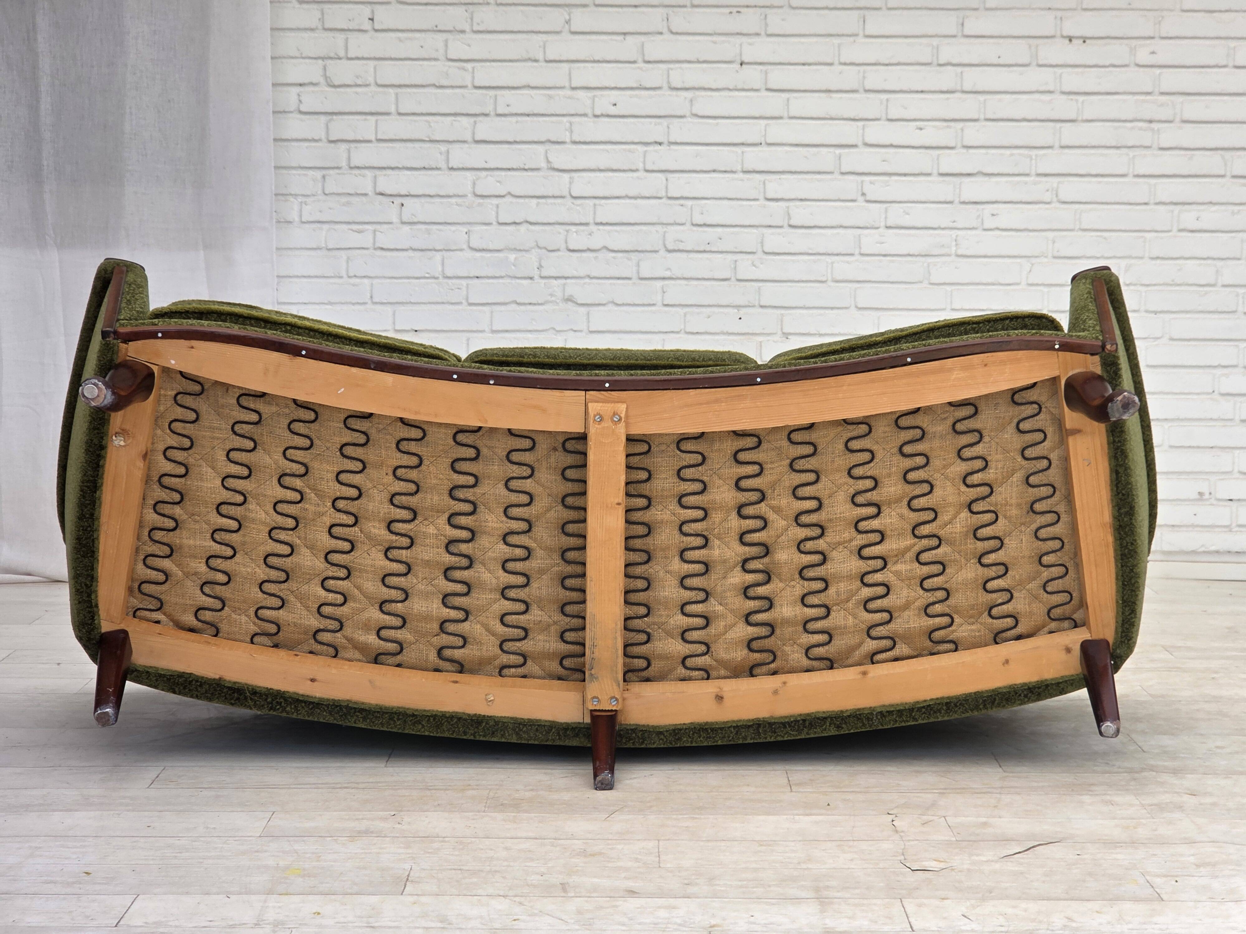 1970s, Norwegian vintage 3-seater sofa, teak wood.