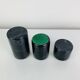 Vintage black marble candlestick trio