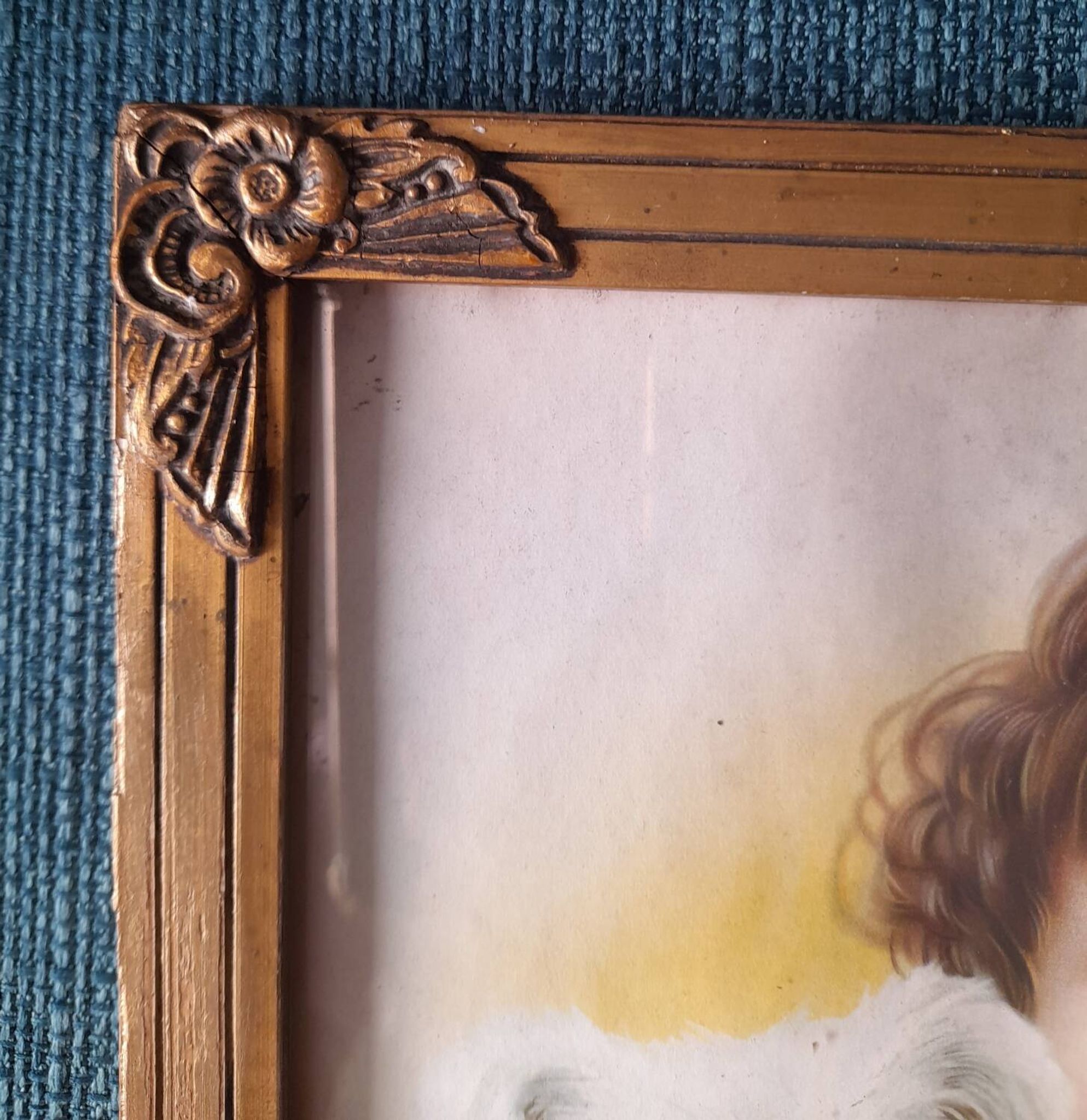 Cadre doré années 30 reproduction A. Kollin