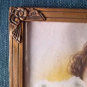 Cadre doré années 30 reproduction A. Kollin