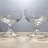 Set of 10 champagne glasses