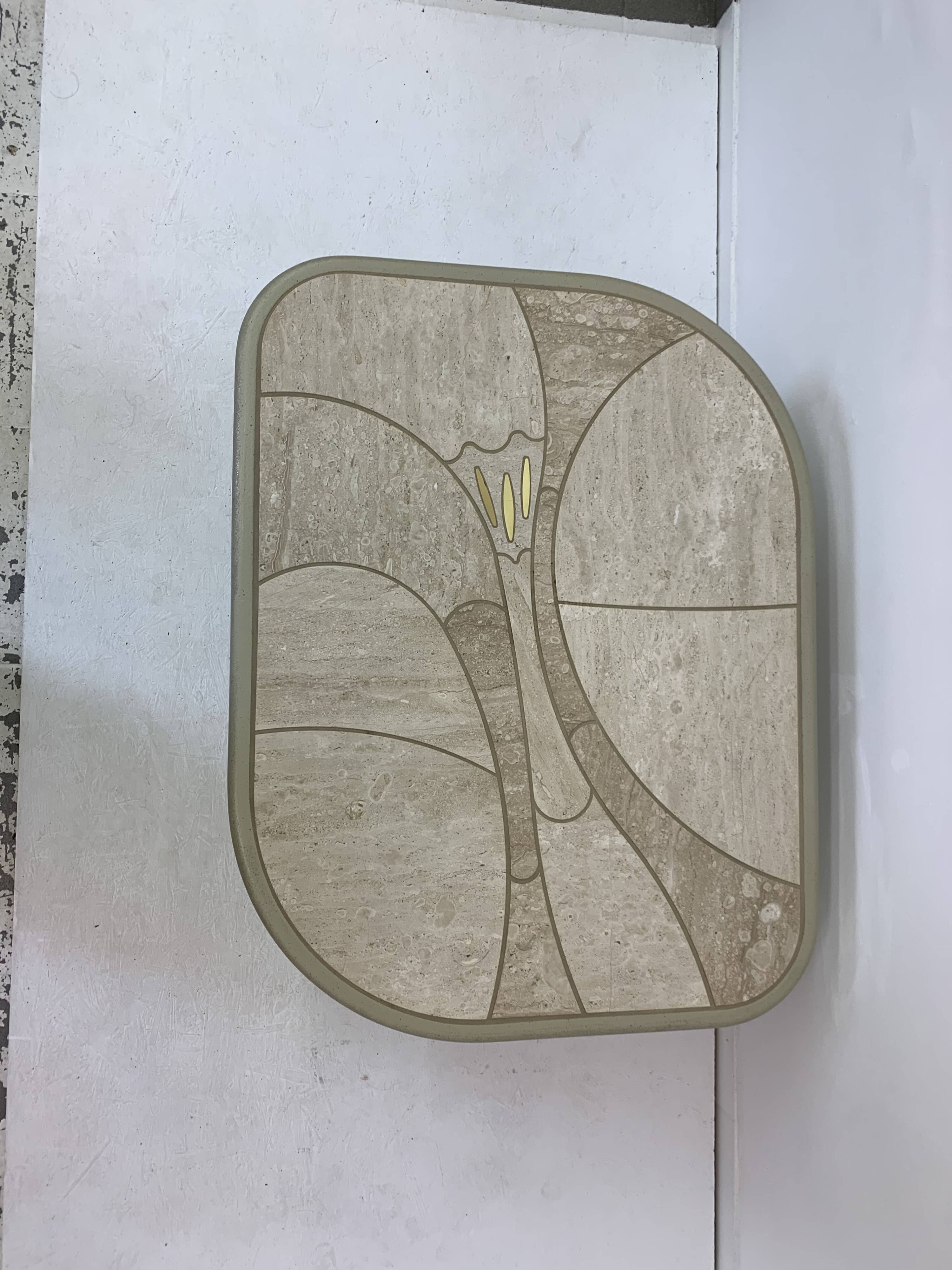 Mid-century design travertine coffee table, 1970’s